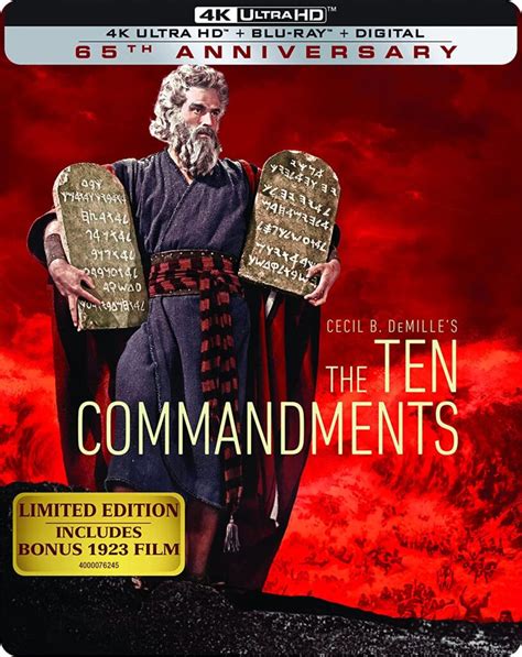 the ten commandments 4k steelbook